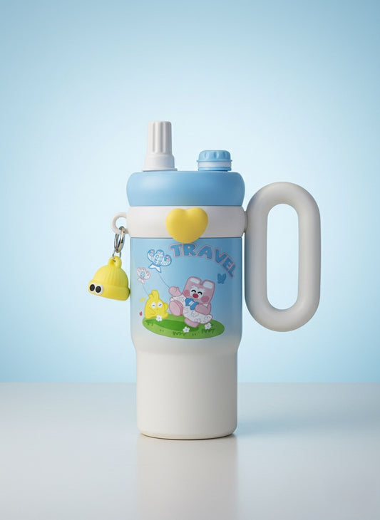 Charming Cartoon Travel Water Bottle with Handle – A Delightful Companion for Everyday Use