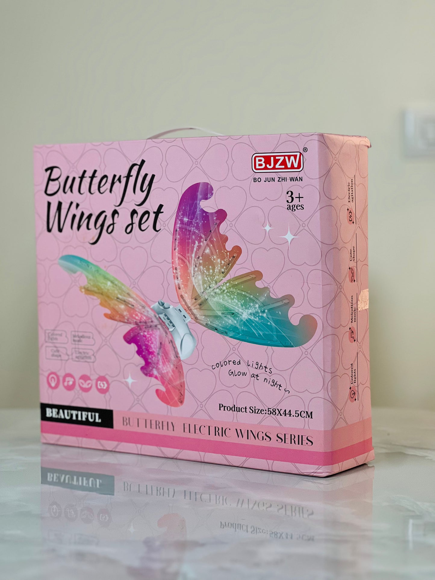 “Electric Butterfly Wings Set for Kids – Light-Up Costume Dress-Up Kit”