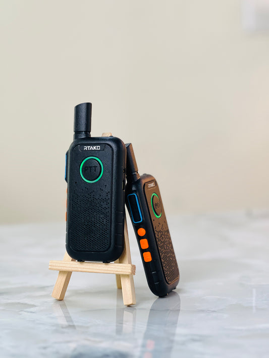 RTako Long Range Walkie Talkie – Compact Two-Way Radio with Clear Signal & Rechargeable Battery