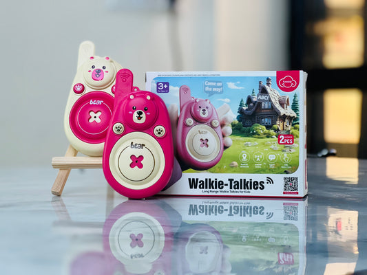 Bear Buddy Kids Walkie Talkies – Cute Long Range Two-Way Radios for Children (2 Pack, Ages 3+)