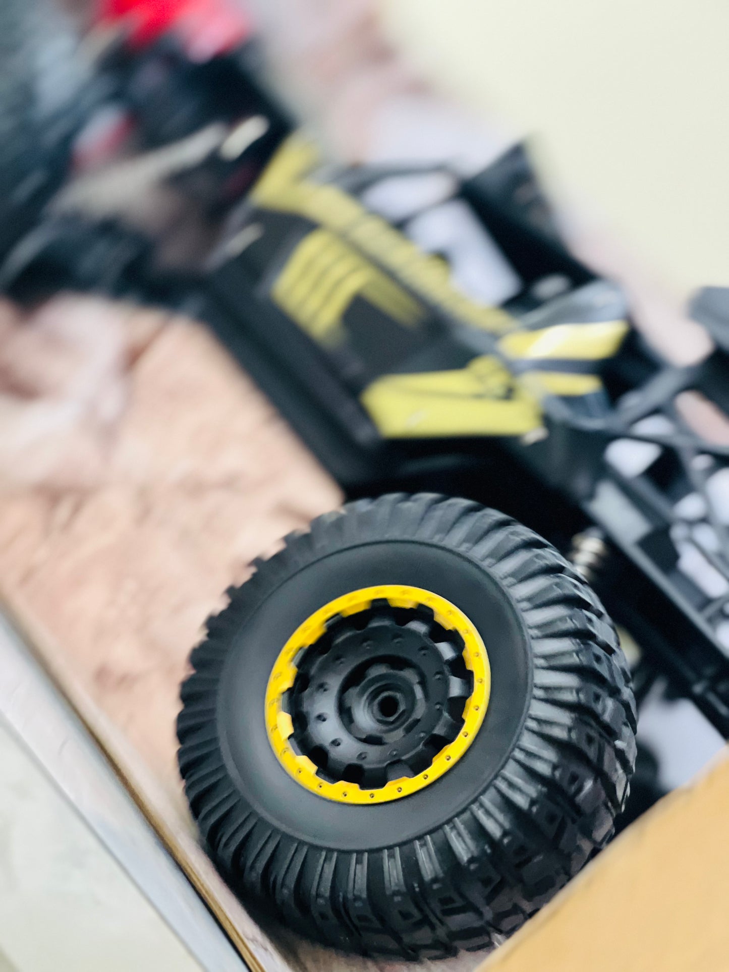 Rock Crawler 4x4 Off-Road RC Truck – High-Torque Remote Control Car with Large Tires & Spare Wheel