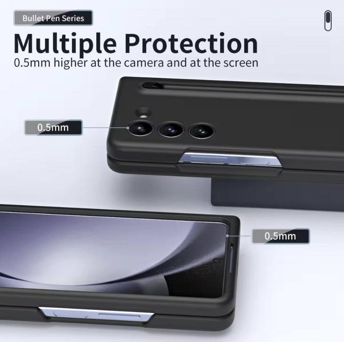 Samsung Galaxy Z Fold 6 - Built-in Compact S Pen, Holder & Storage Slot, Full Protection Case, Sleek & Durable Design