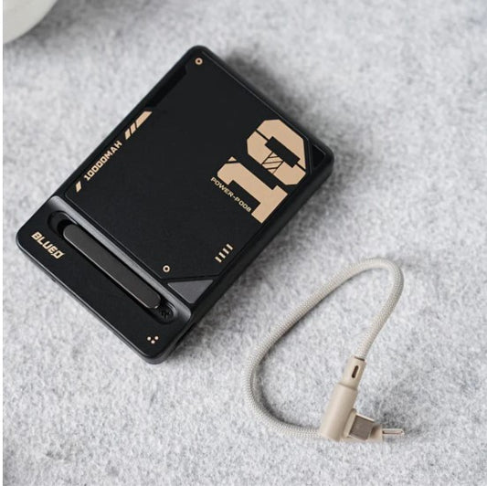 Blueo MF Stand Magnetic Wireless Power Bank (10,000 mAh) - Black