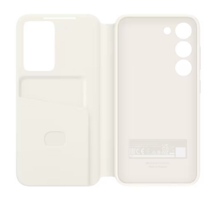 Samsung Galaxy S23 Smart View Wallet Case-Cream