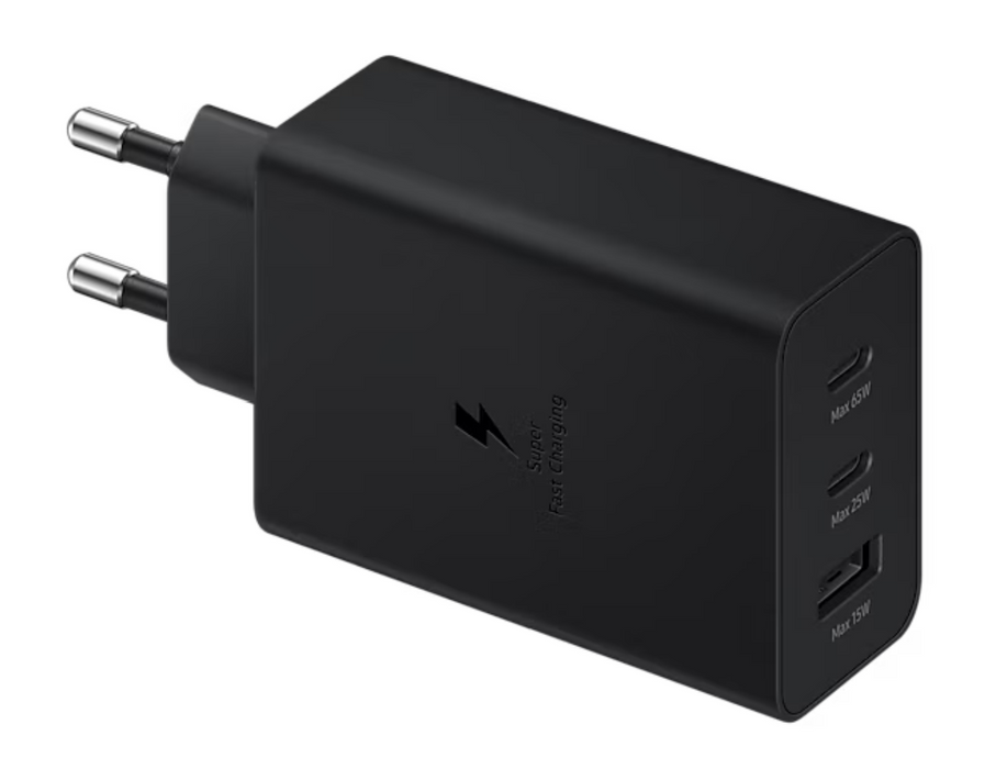 Samsung 65W PD Power Travel Adapter Trio Without Cable-Black