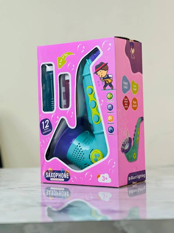 Kids Bubble Saxophone Machine – Musical Lights & Automatic Bubble Maker Toy (Ages 3+) — photo 2