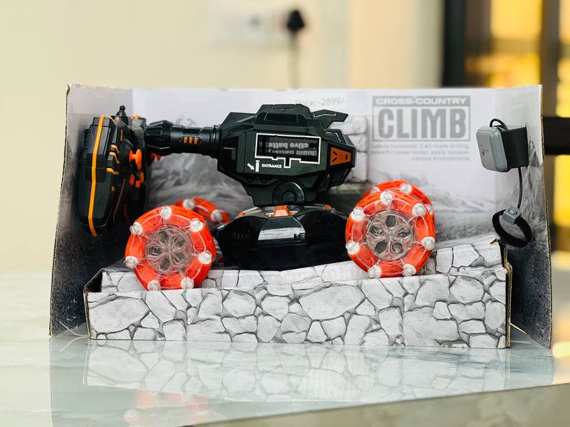 Climber Gesture Control RC Car – Stunt Rock Crawler with 360° Spins, LED Light-Up Wheels & Dual Remote Modes — photo 2