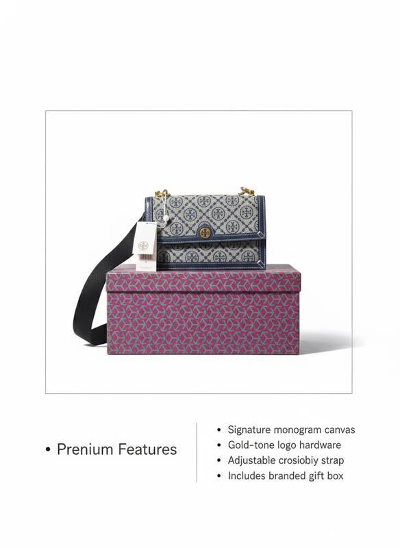 Luxury Monogram Crossbody Bag with Branded Gift Box – Premium Designer Edition