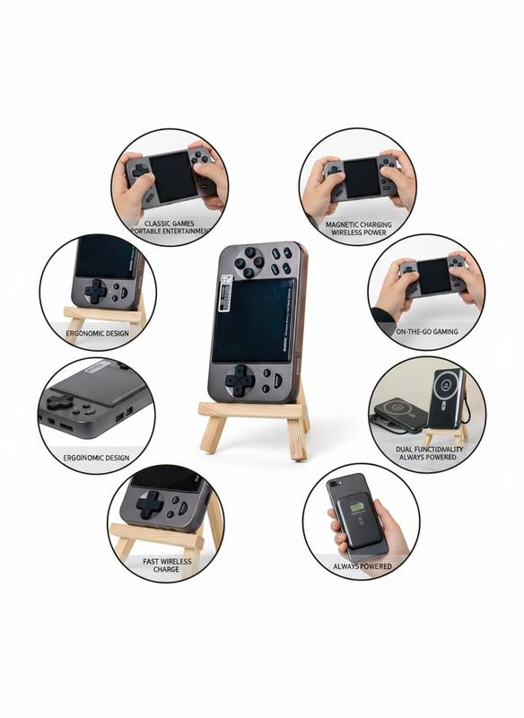 Remax Portable Gaming Console & MagSafe Power Bank – Play & Charge Anywhere — photo 2