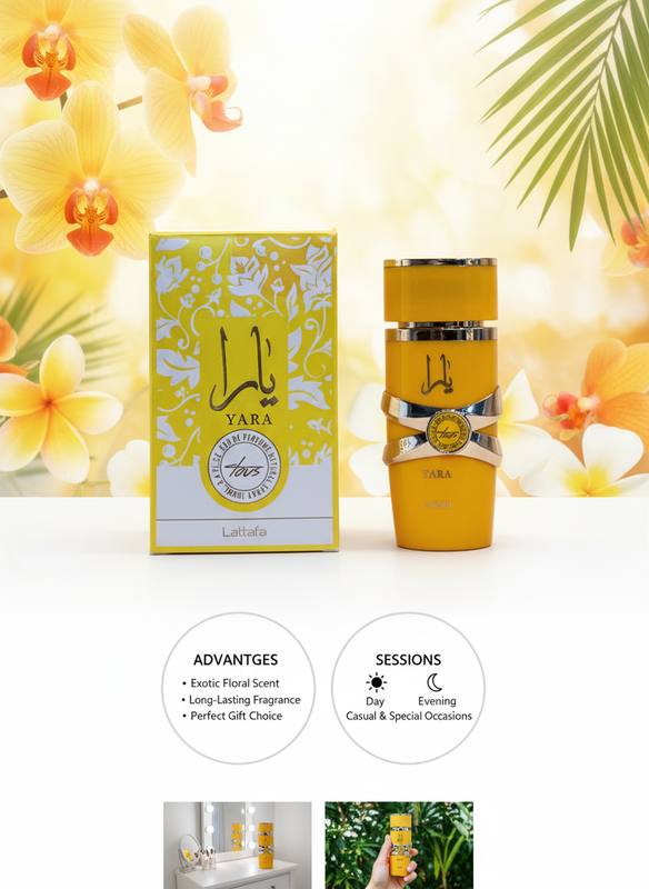 Lattafa Yara: Luxurious Exotic Floral & Sweet Notes Eau De Parfum Spray — photo 3