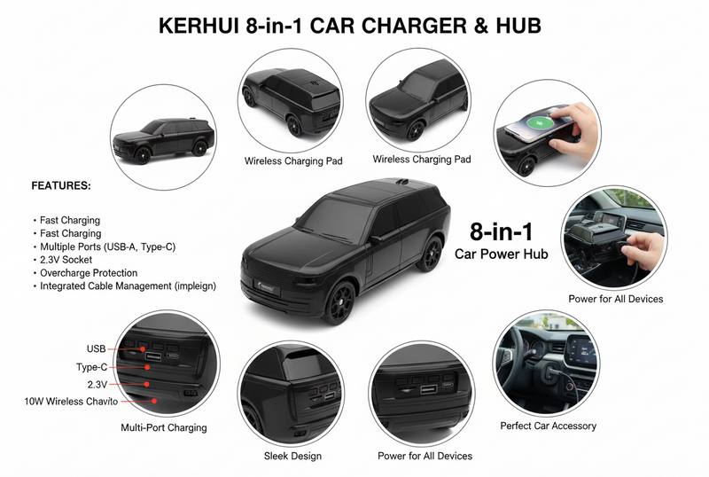 Deluxe Black SUV Toy Model – Authentic 1:24 Scale with Dual USB Ports & LED Features — photo 3