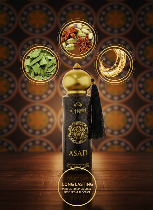 AL-HASSAN PERFUMES ASAD Perfumed Spray - 200ml