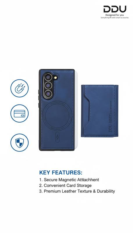 Samsung S23 Ultra MagSafe Leather Case + Magnetic Wallet Set — photo 3