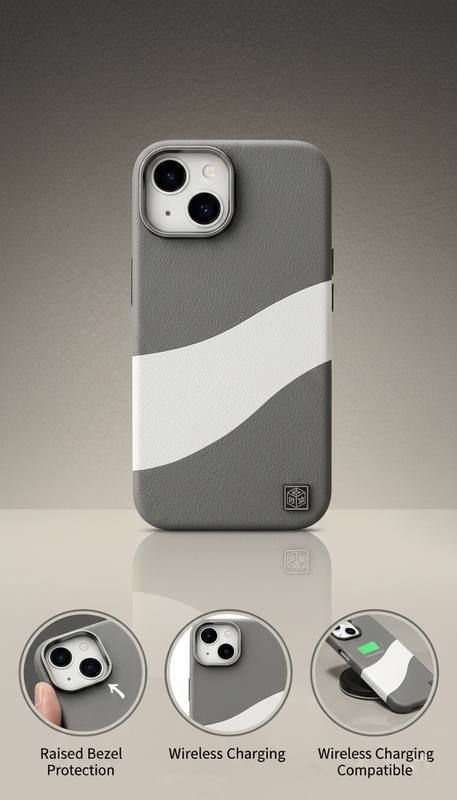 Modern Wave Leather-Feel iphone 11 Case | Advanced Camera Protection