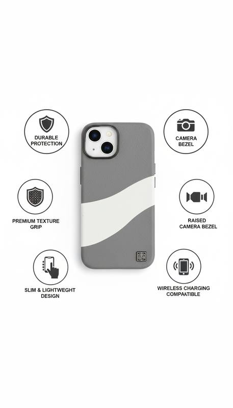 Modern Wave Leather-Feel iphone 11 Case | Advanced Camera Protection — photo 2