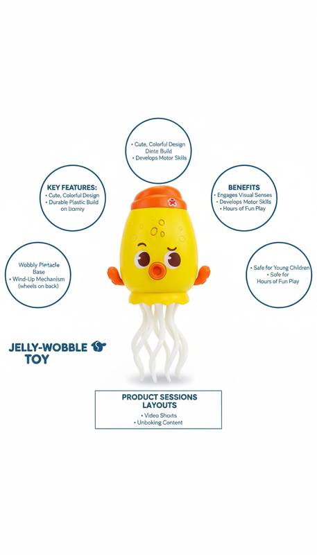 Jelly-Wobble Wind-Up Ocean Adventure Toy for Kids — photo 3