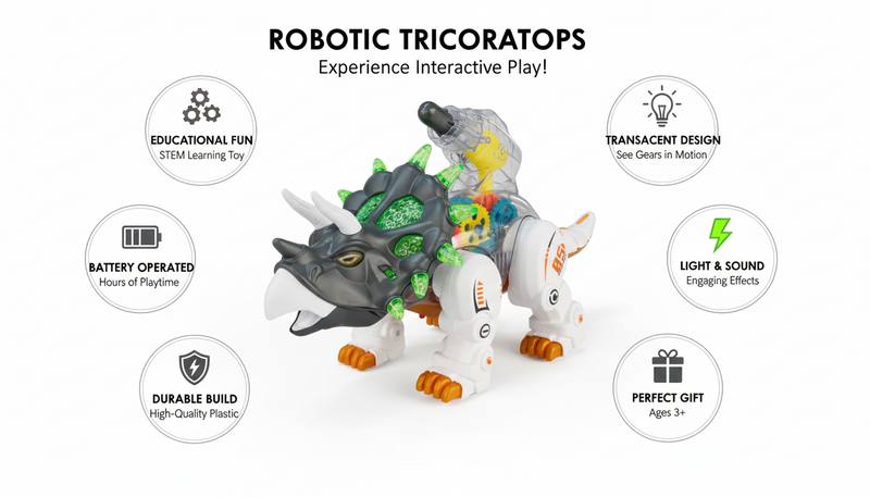 Robo-Tricorstop Mechanical Dino Toy — photo 2