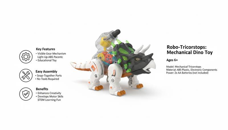 Robo-Tricorstop Mechanical Dino Toy — photo 3