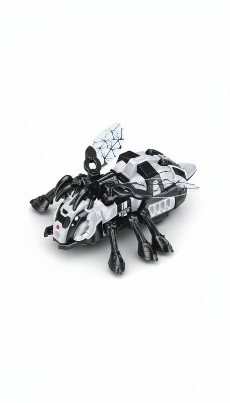 Insect Bees Robotic Crawling Toy – LED Lights, Music & Flapping Wings