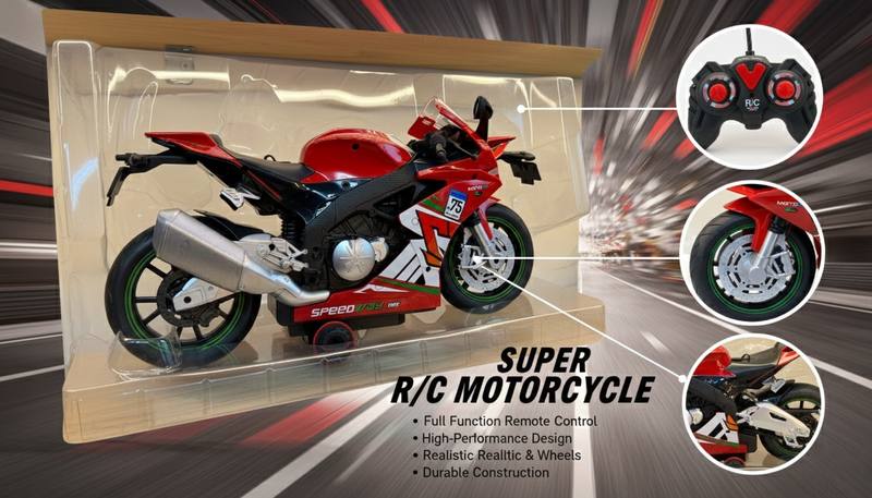 Speed Demon R/C Superbike – High-Performance Remote Control Motorcycle Toy — photo 2