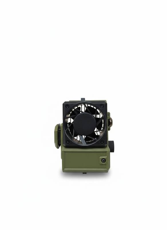 Portable Tactical Mini Fan with Powerful Airflow, Long-Lasting Rechargeable Battery, Fast USB-C Charging, Rugged Military Design, Compact Outdoor Cooling Device for Camping, Travel, Desk Use and Everyday Heat Relief — photo 3