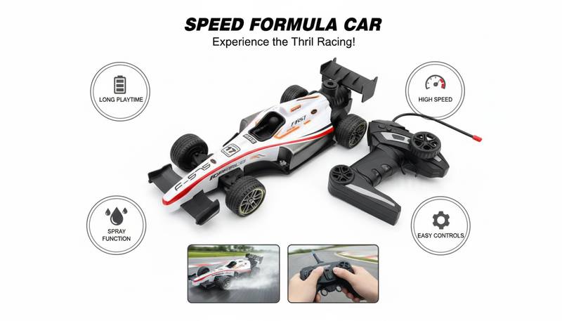 High-Speed Formula Race RC Toy Car with Precision Remote Control and Realistic Design — photo 2