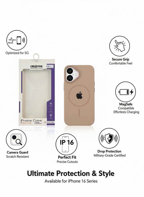 Premium Silicone MagSafe Compatible Phone Case with Shock Protection and Raised Camera Bezel — photo 3