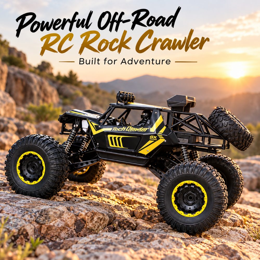 Rock Crawler 4x4 Off-Road RC Truck – High-Torque Remote Control Car with Large Tires & Spare Wheel — photo 2