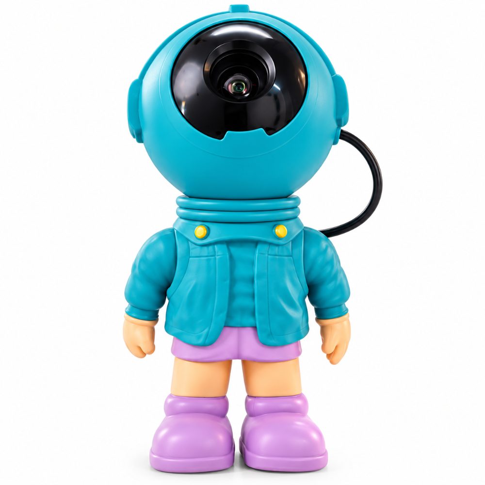 Mini Astronaut Character Projector – 360° HD Lens, Cooling Vent System & Space-Inspired Compact Design
