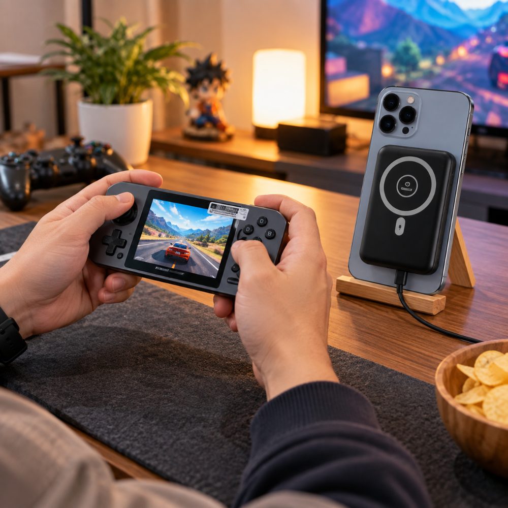 Remax Portable Gaming Console & MagSafe Power Bank – Play & Charge Anywhere — photo 4
