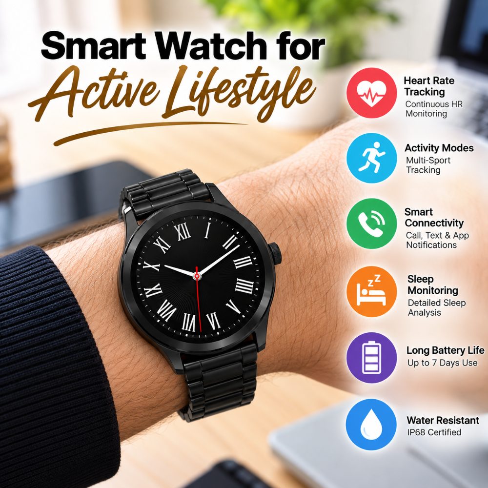 Bonvoy Gen-X Premium AMOLED Smart Watch – Classic Metal Edition — photo 3