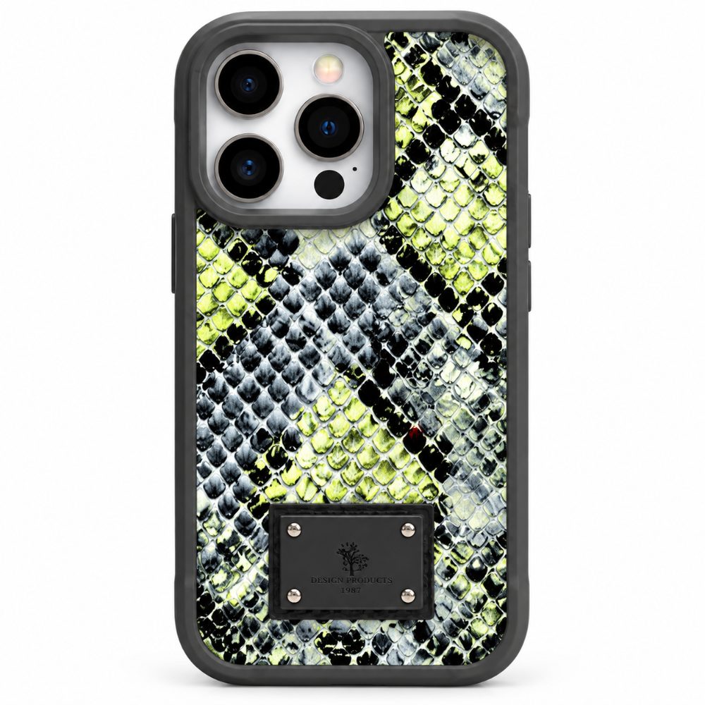 Luxury Snake Skin Back Cover for iPhone 16 Pro | Protective & Stylish