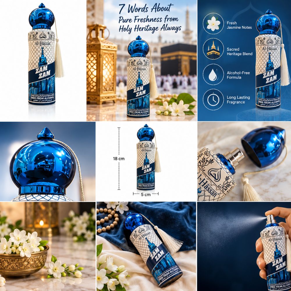 Al-Hassan ZAM ZAM Long Lasting Alcohol-Free Perfumed Body Spray 200ml — photo 2