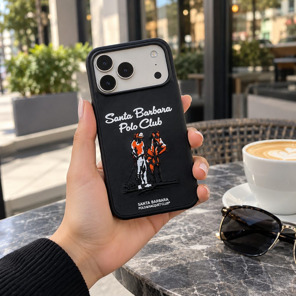 Santa Barbara Polo Club iPhone 17 Pro Case - Premium Embroidered, Shockproof & Wireless Charging Compatible — photo 3