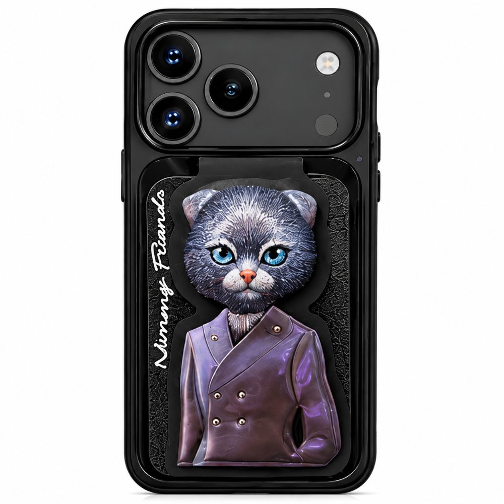 I Phone 17 Pro Case Nimmy Friends 3D Cat Design - Premium, Shock-Resistant Cover with Wireless Charging Support — photo 1