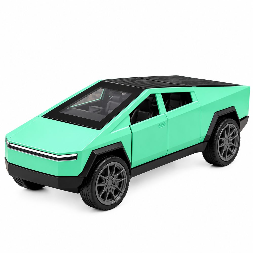 Durable Geometric Alloy Truck Toy Car with Realistic Rubber Tires | High-Quality Imaginative Play Model