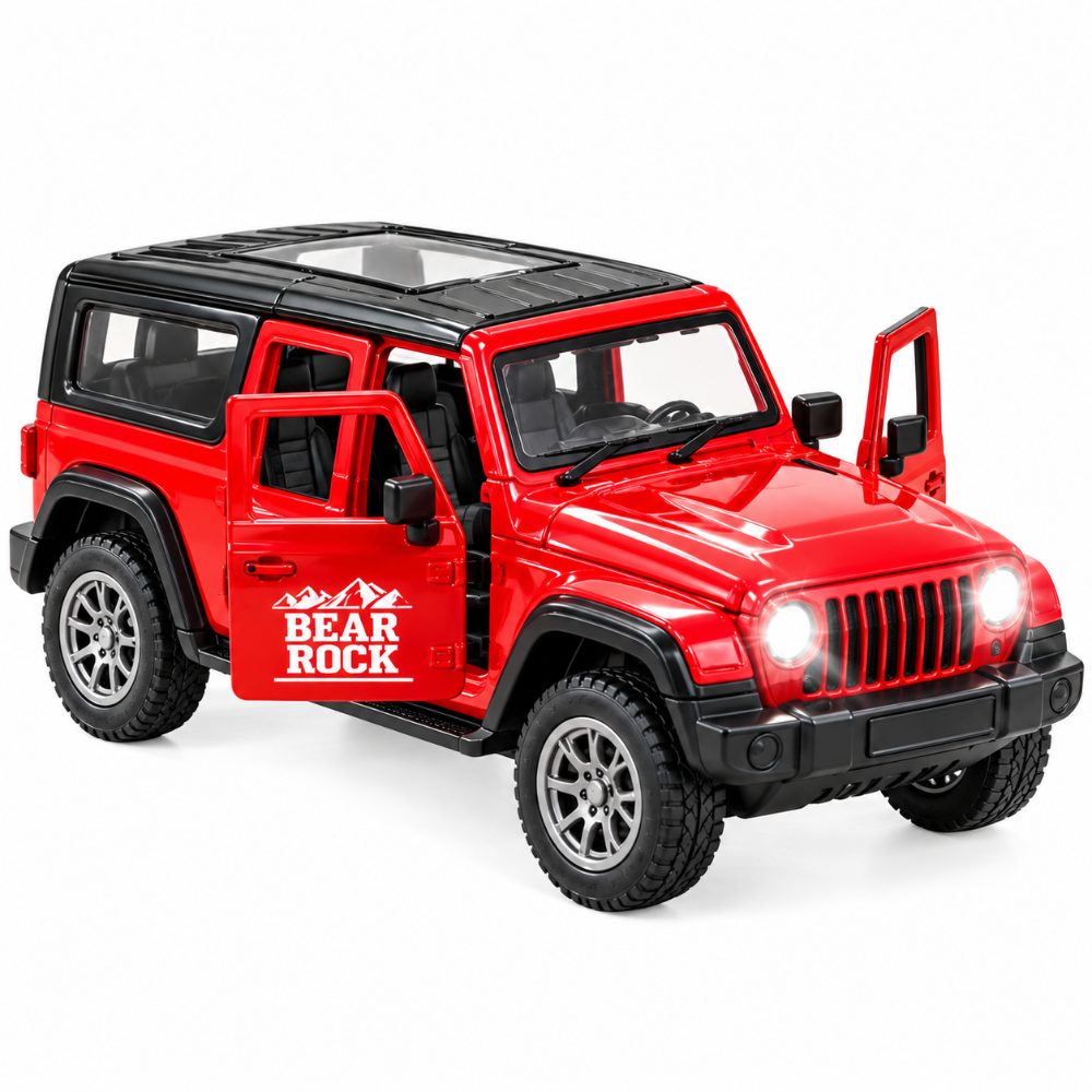 Bifun Toys "Thar Rock" 1:32 Collector's Model - Die-Cast Metal Body, Openable Doors