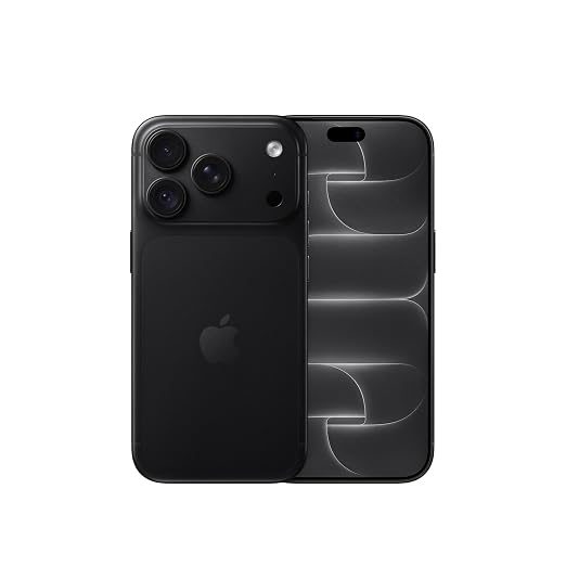iPhone 18 Pro (256 GB) - Black 15.93 cm (6.3″) Super Retina XDR Display with ProMotion, A20 Pro Chip, 48MP Fusion Main Camera with Variable Aperture