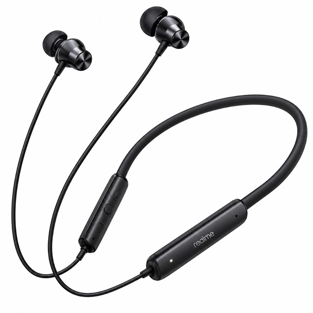 Realme Buds Wireless 3 Neo Bluetooth Neckband Earphones with Dual Device Connection, Deep Bass, Long Battery Life & Fast Charging – Pre-Owned
