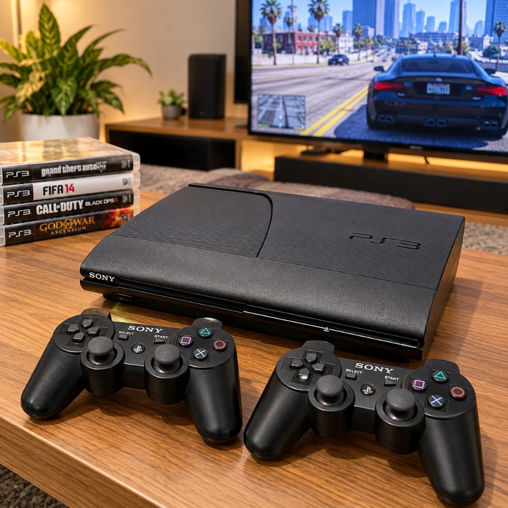 Pre-Owned PlayStation 3 Slim Console with 2 Controllers, Gaming Console for Home Entertainment — photo 4