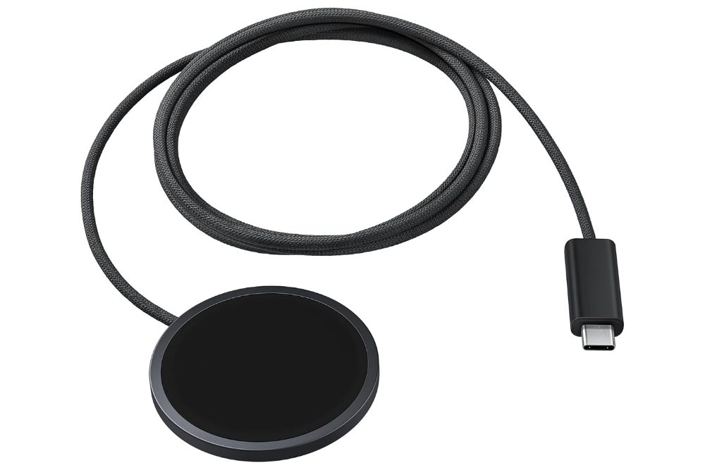Samsung Magnet Wireless Charger Qi2 25W with USB-C Connector and Braided Cable for Compatible Smartphones — photo 3