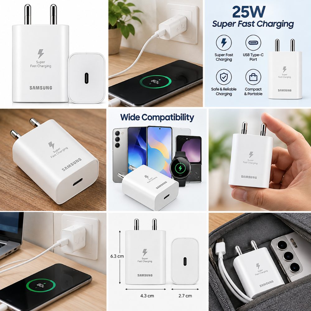 Samsung 25W USB Type-C Power Adapter, Super Fast Charging Wall Charger for Compatible Smartphones, White — photo 4
