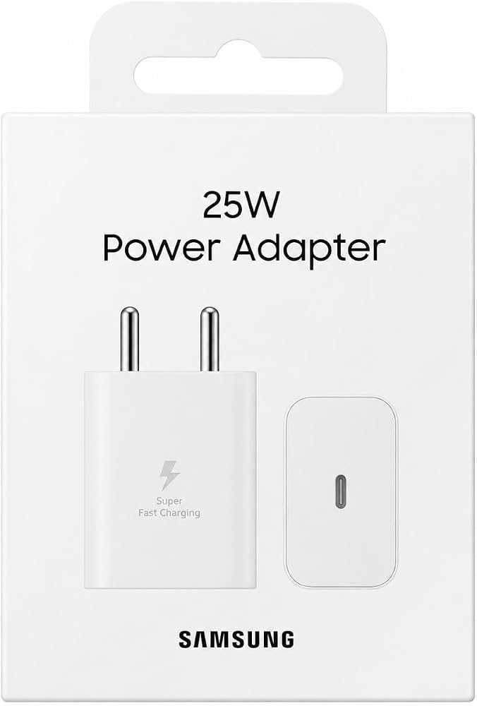 Samsung 25W USB Type-C Power Adapter, Super Fast Charging Wall Charger for Compatible Smartphones, White — photo 1