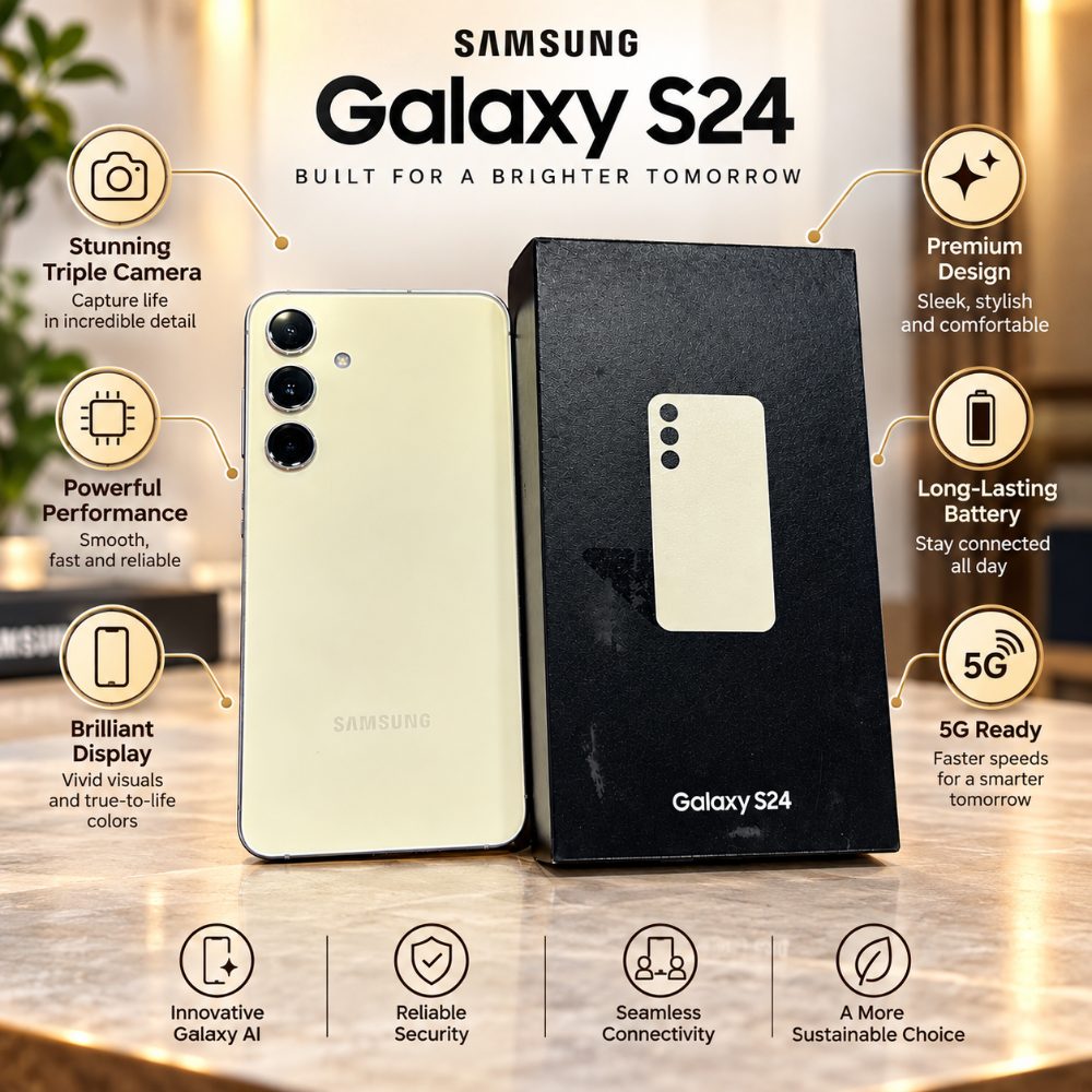 Samsung Galaxy S24 5G 8GB RAM 128GB Storage Yellow Pre-Owned Smartphone with 6.2 Inch Dynamic AMOLED 2X Display Triple Camera 4000mAh Battery — photo 4