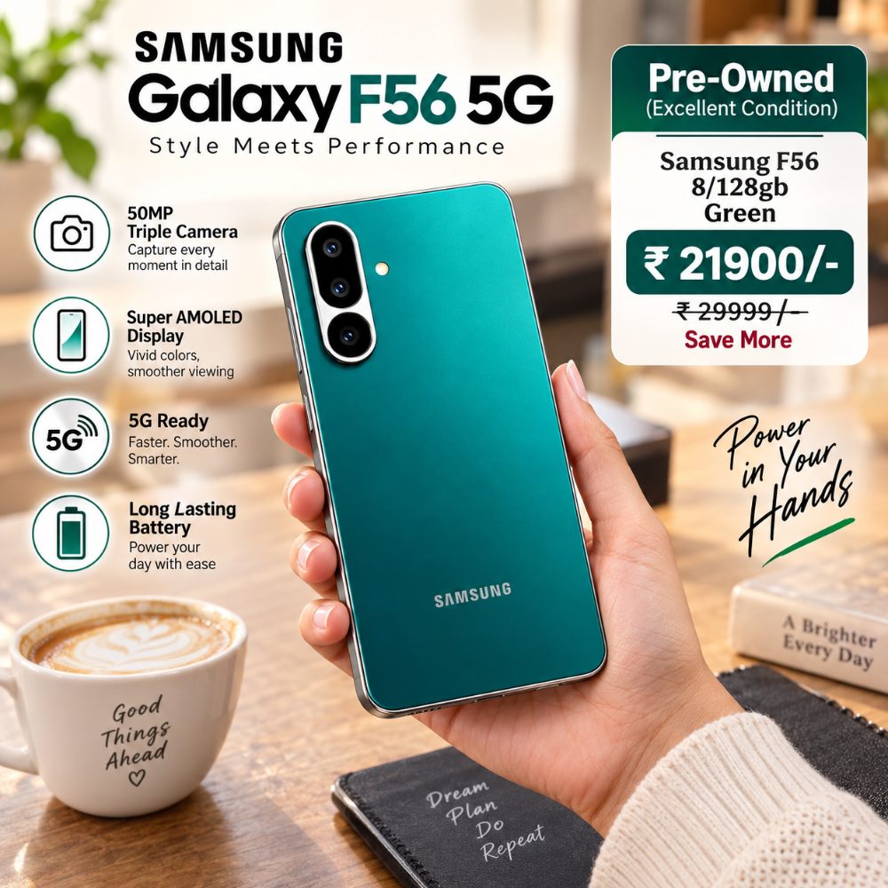 Samsung Galaxy F56 5G 8GB RAM 128GB Storage Green Pre-Owned Smartphone — photo 3