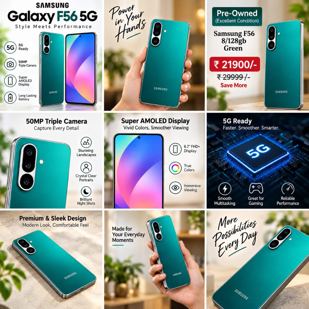 Samsung Galaxy F56 5G 8GB RAM 128GB Storage Green Pre-Owned Smartphone — photo 4
