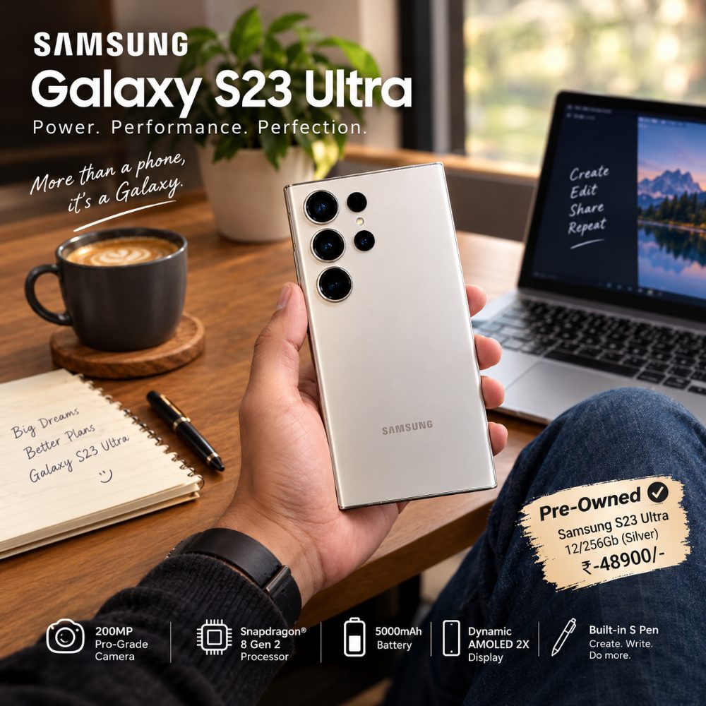 Pre Owned Samsung Galaxy S23 Ultra 5G Smartphone 12GB RAM 256GB Storage | 200MP Camera | 6.8 Inch Dynamic AMOLED 2X Display | S Pen | 5000mAh Battery — photo 4