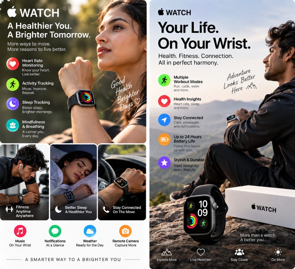 Apple Watch Series 11 GPS Pre-Owned Smartwatch with Black Sport Band, Advanced Health Tracking, Fitness Monitoring, Notifications & Premium Display — photo 3