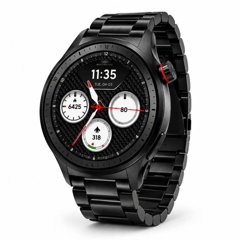 Motorola Moto Watch AMOLED Bluetooth Calling Smartwatch Black