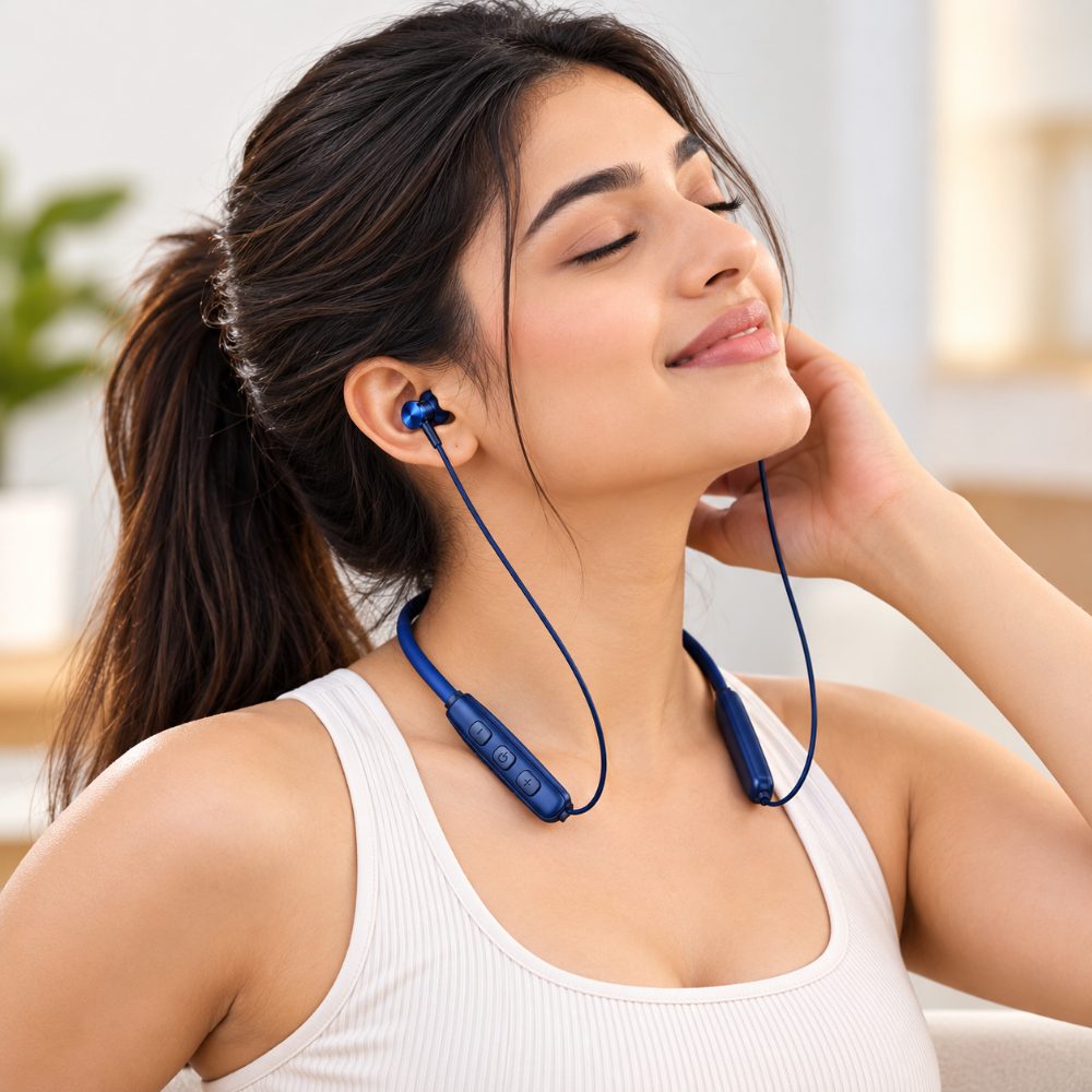Hoco Wireless Bluetooth Neckband Earphones V5.3 with Magnetic Earbuds, Deep Bass, Clear Calling and Long Battery Playback for Sports and Daily Use — photo 4